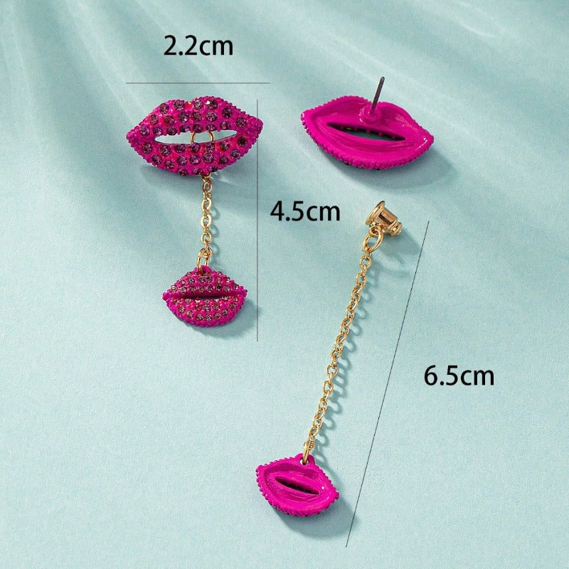 Wholesale Lip Diamond Stud Earrings ACC-ES-BaSha010