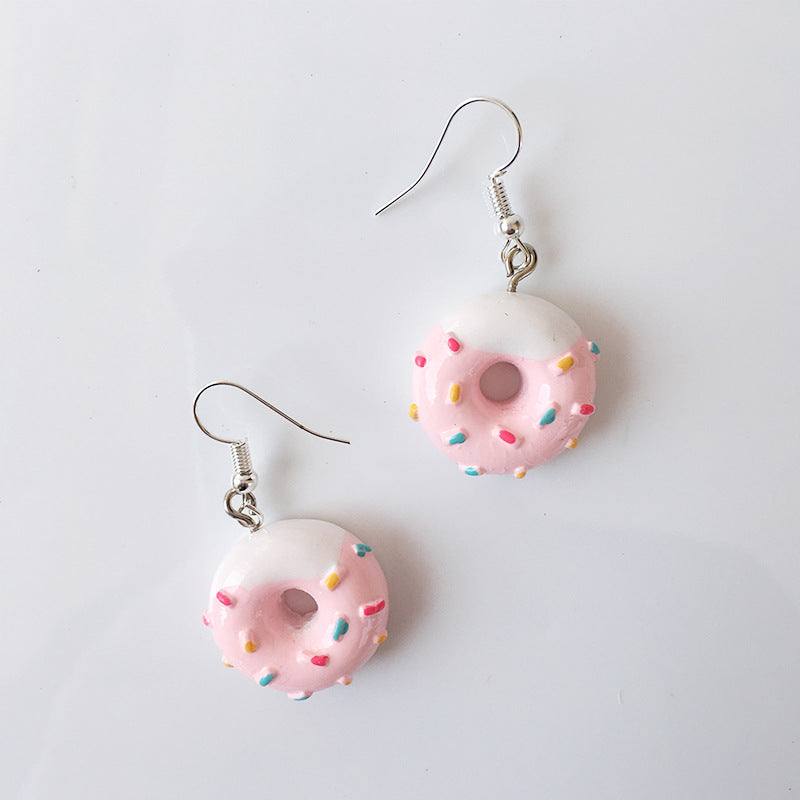 Wholesale Cute Simulation Thousand Layer Cake Donut Earrings ACC-ES-ChouT009