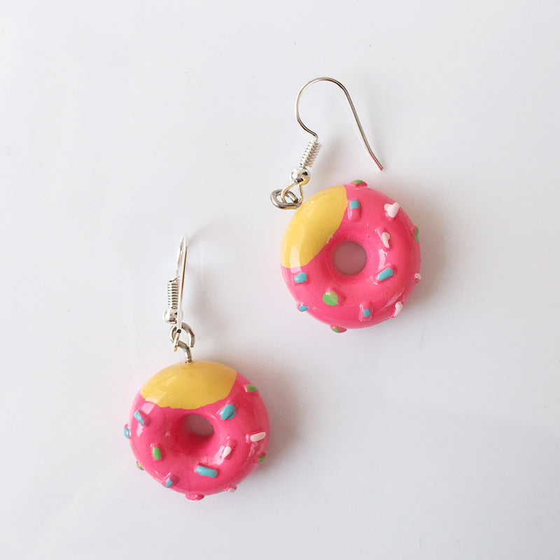 Wholesale Cute Simulation Thousand Layer Cake Donut Earrings ACC-ES-ChouT009