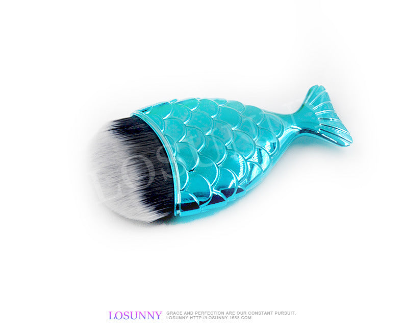 Wholesale Single Mermaid Tail Foundation Brush Makeup Brush Blush Brush Beauty Makeup Tools ACC-MB-LXY002