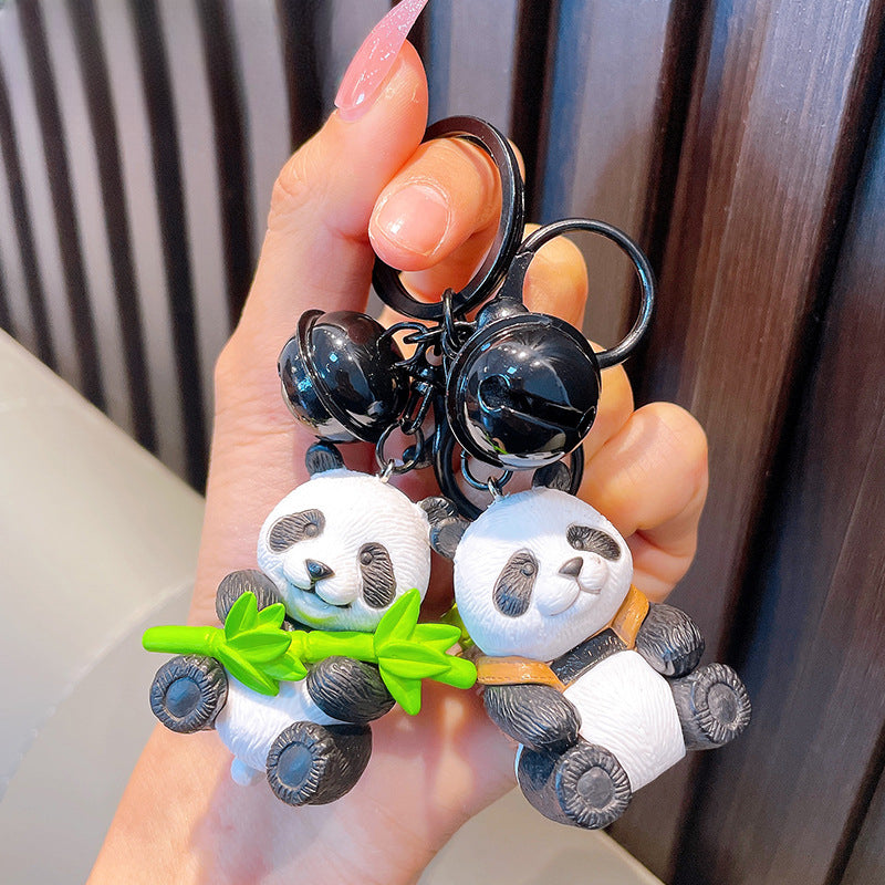 Wholesale Bamboo Panda Resin Keychains ACC-KC-WoAn011