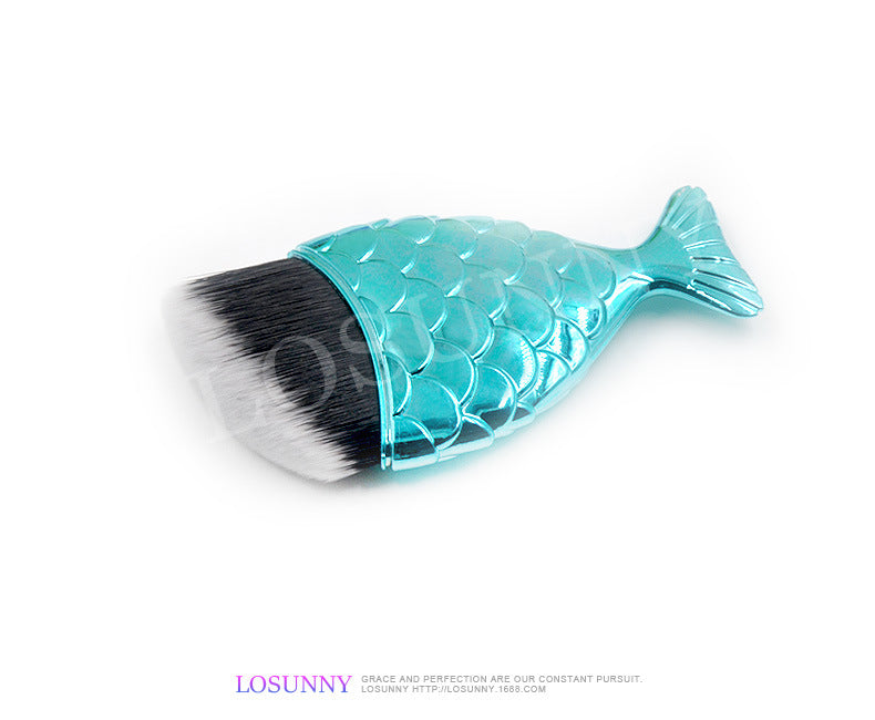 Wholesale Single Mermaid Tail Foundation Brush Makeup Brush Blush Brush Beauty Makeup Tools ACC-MB-LXY002