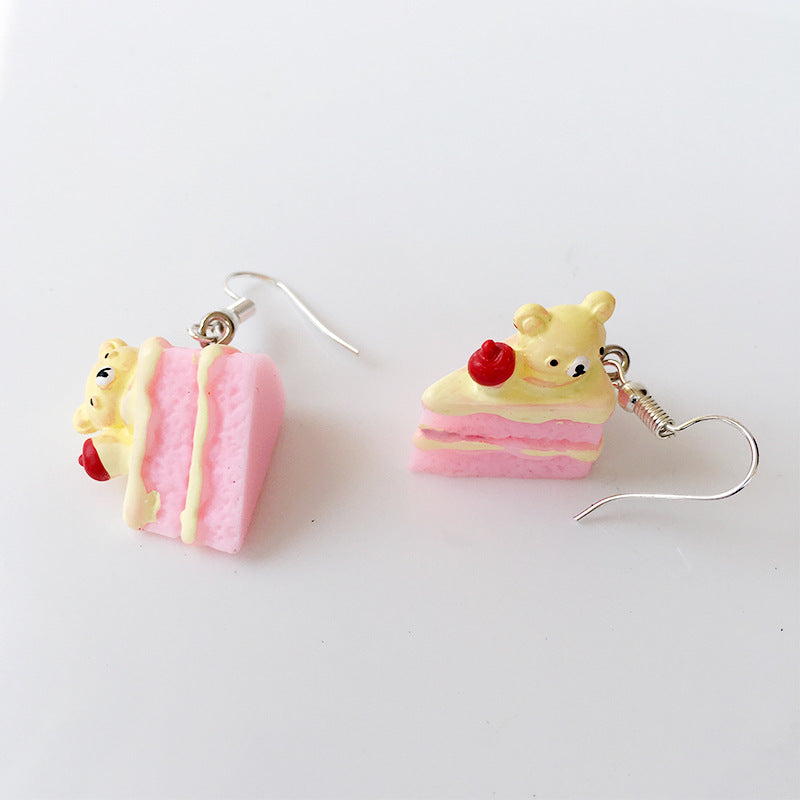 Wholesale Cute Simulation Thousand Layer Cake Donut Earrings ACC-ES-ChouT009
