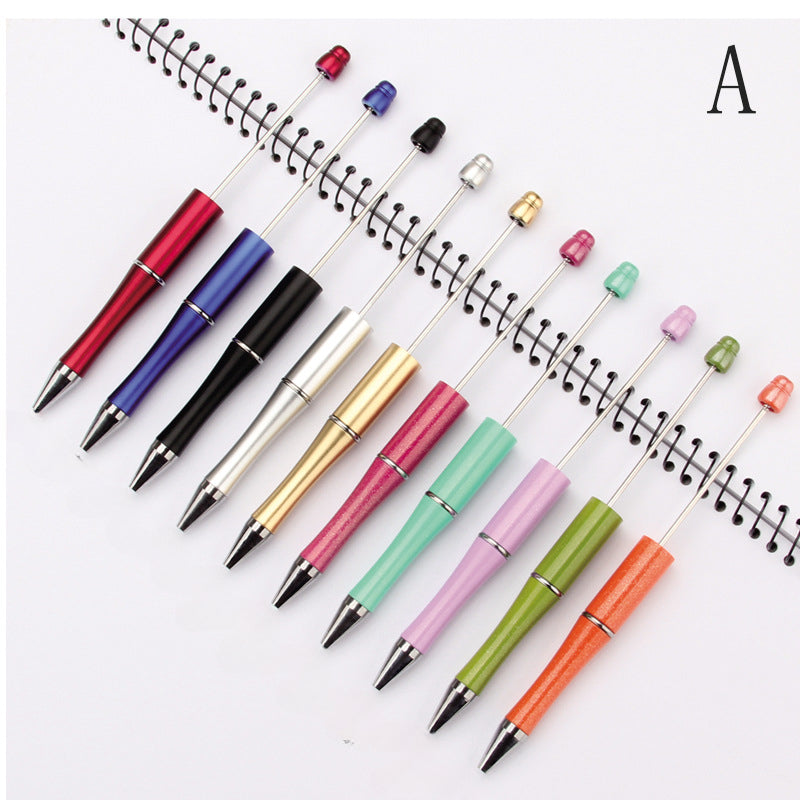 Wholesale 5PCS Beadable Pens Solid Color Gradient Color DIY Beaded Pen Gift Office Supplies ACC-PN-JinBN013