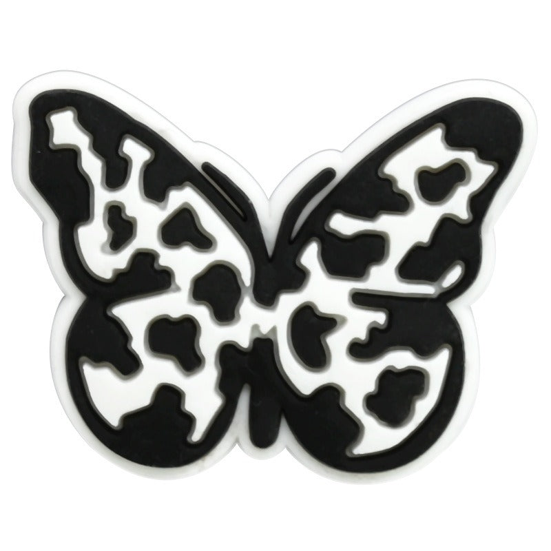 Wholesale Random 100pcs Cartoon Leopard Series PVC Soft Rubber Shoe Buckle Decoration ACC-SC-RYY090