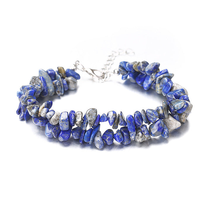Wholesale Handmade Natural Crystal Double-Layer Bracelet Fashion Accessory Boutique Resale