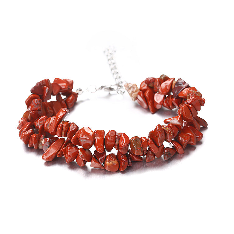 Wholesale Handmade Natural Crystal Double-Layer Bracelet Fashion Accessory Boutique Resale