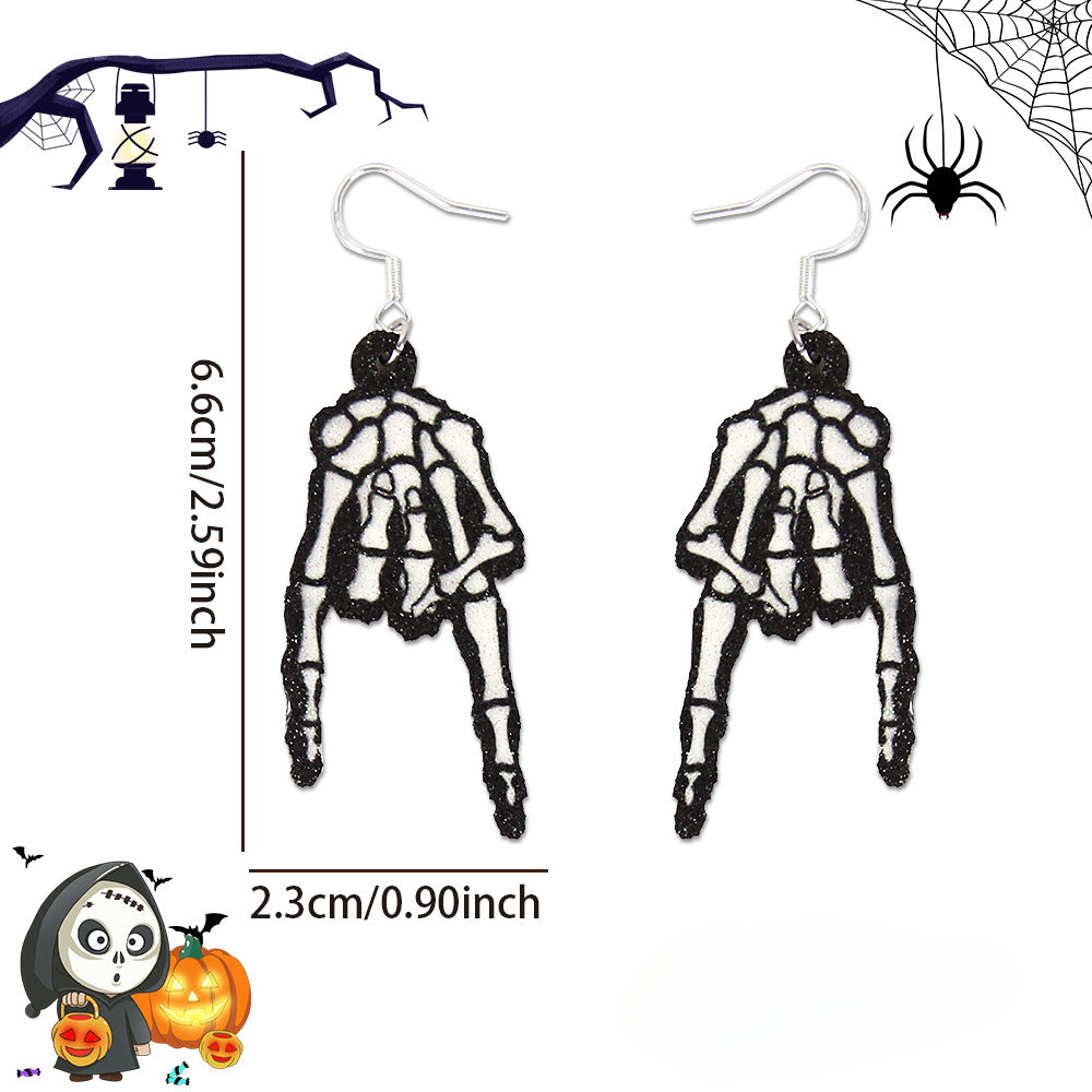 Wholesale Halloween Spider Bat Earrings ACC-ES-ZhouHao001