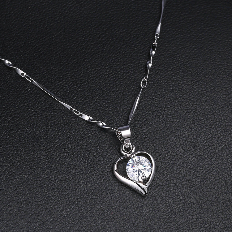 Wholesale  Collection Color Resistant Anti-allergic Zircon Necklace