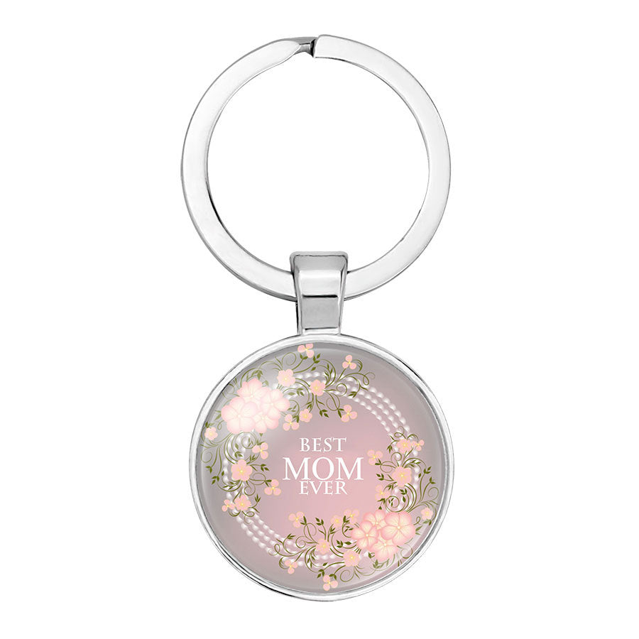 Wholesale Keyring Mom Mother' s Day Glass Keychain