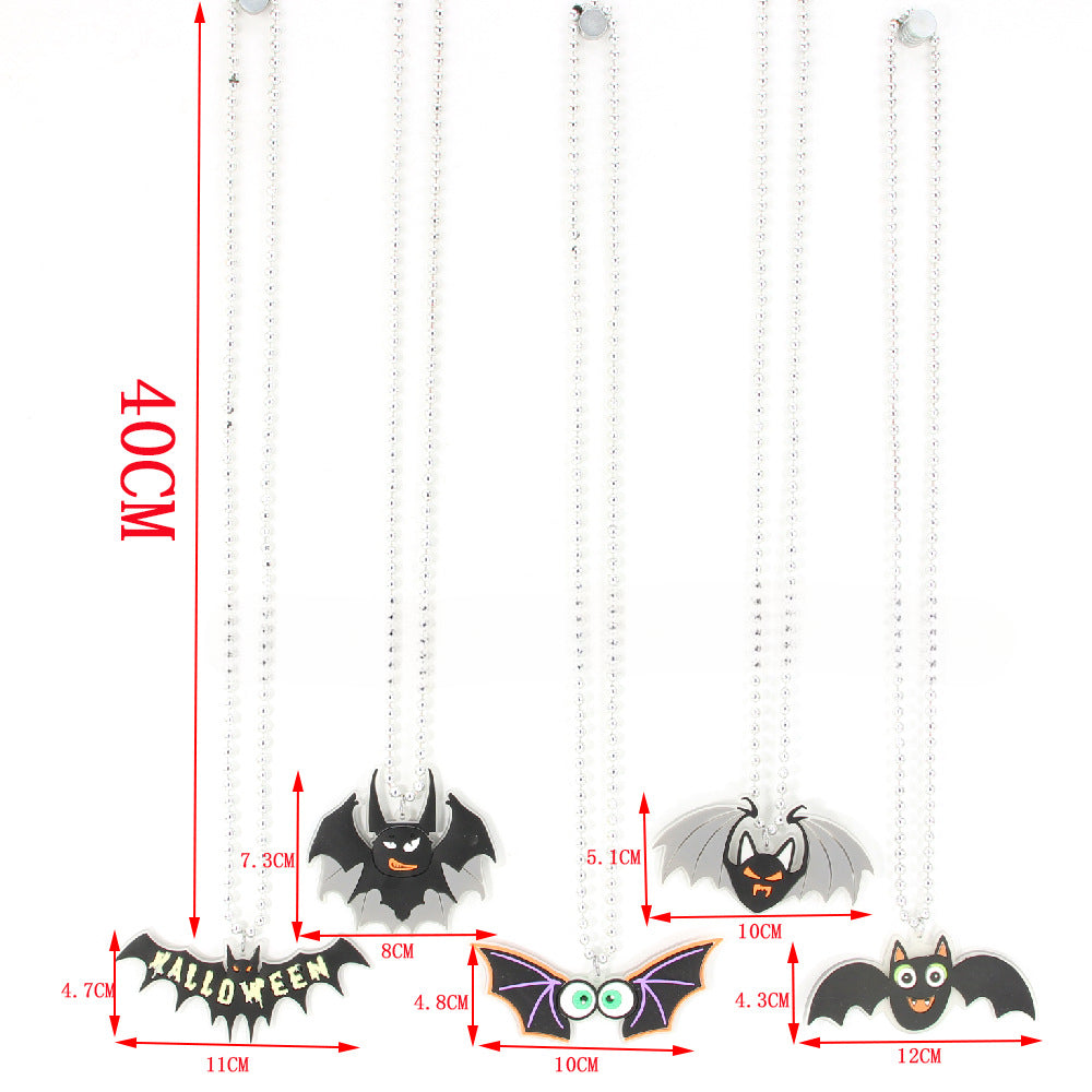 Wholesale Halloween Bat PVC Necklaces ACC-NE-Shengh002