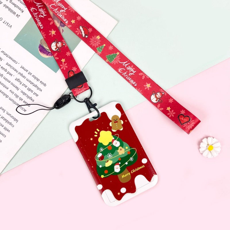 Wholesale Cute Christmas Card Set Lanyard Keychain ACC-KC-BG001
