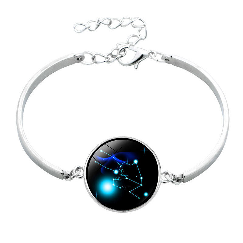 Wholesale  12 constellation Time gem bracelet