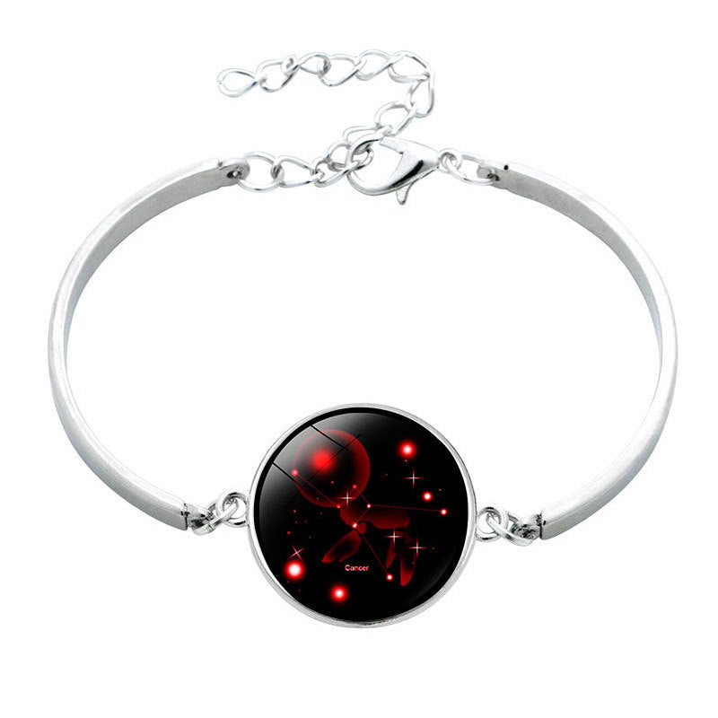 Wholesale  12 constellation Time gem bracelet