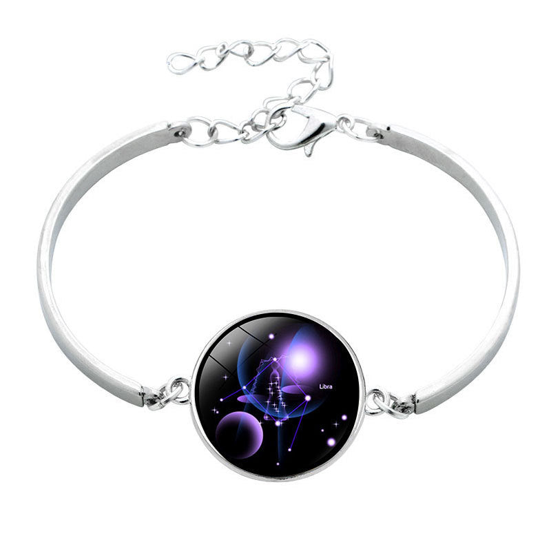 Wholesale  12 constellation Time gem bracelet