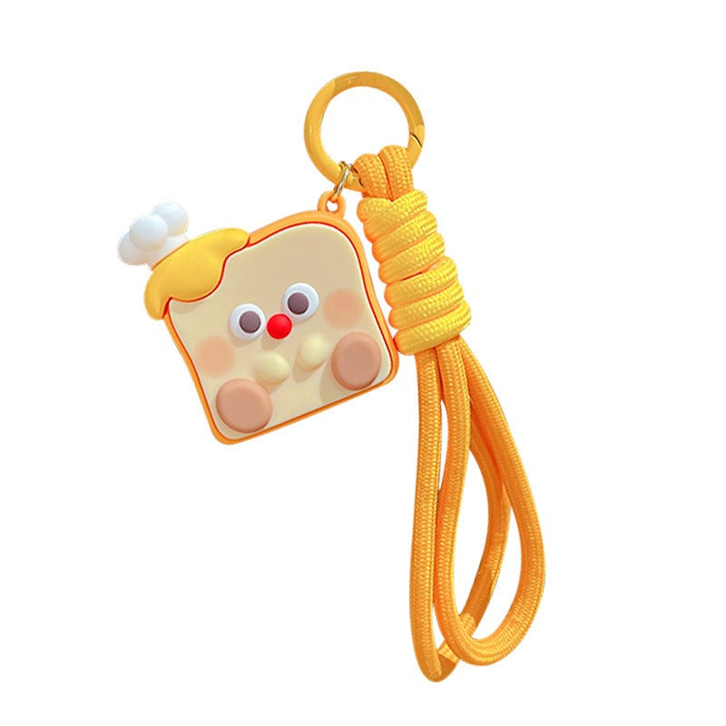 Wholesale Creative Cute Simulation Toast Keychain ACC-KC-ZhongChi002