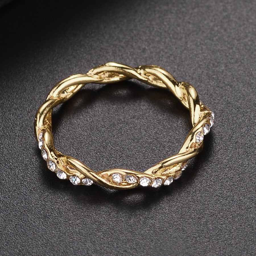 Wholesale  Diamond Cross twist ring