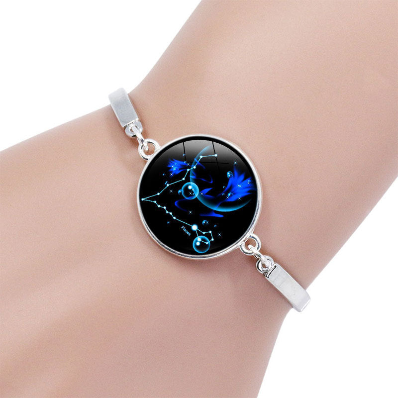 Wholesale  12 constellation Time gem bracelet