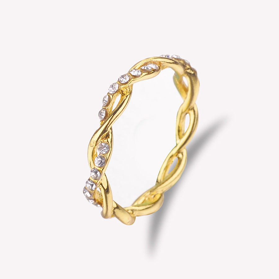 Wholesale  Diamond Cross twist ring