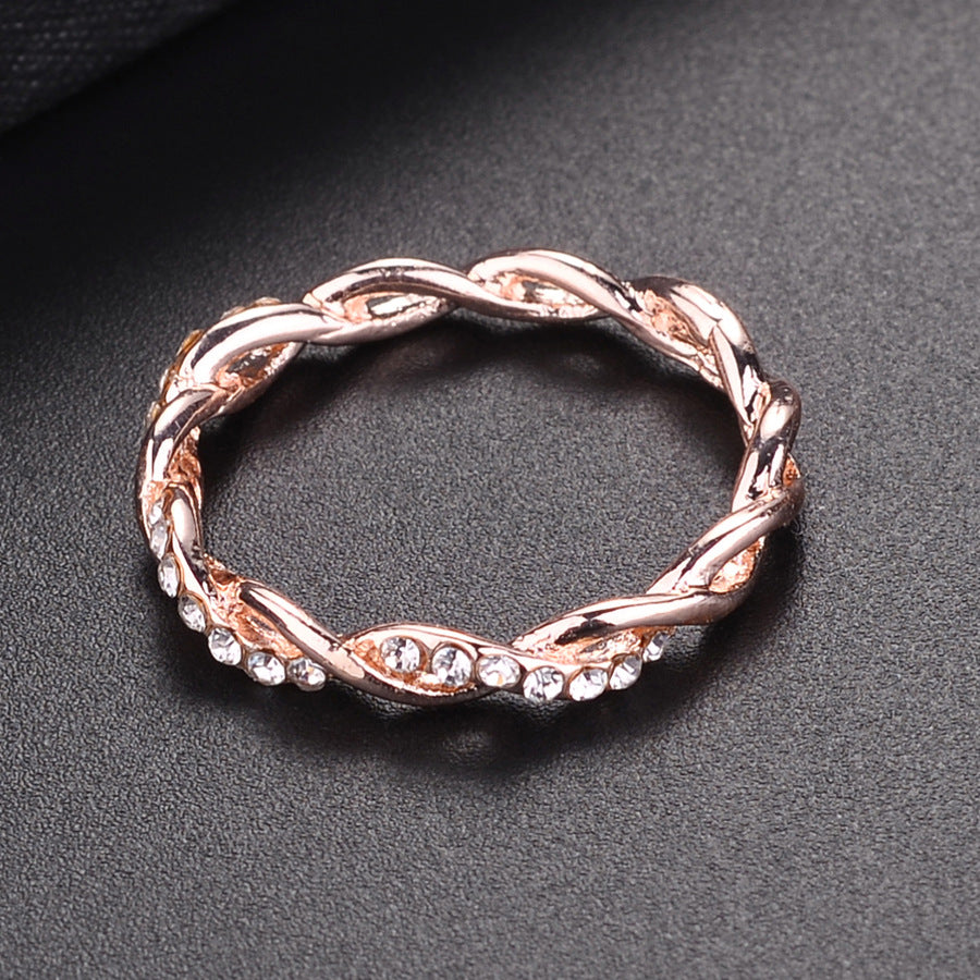 Wholesale  Diamond Cross twist ring