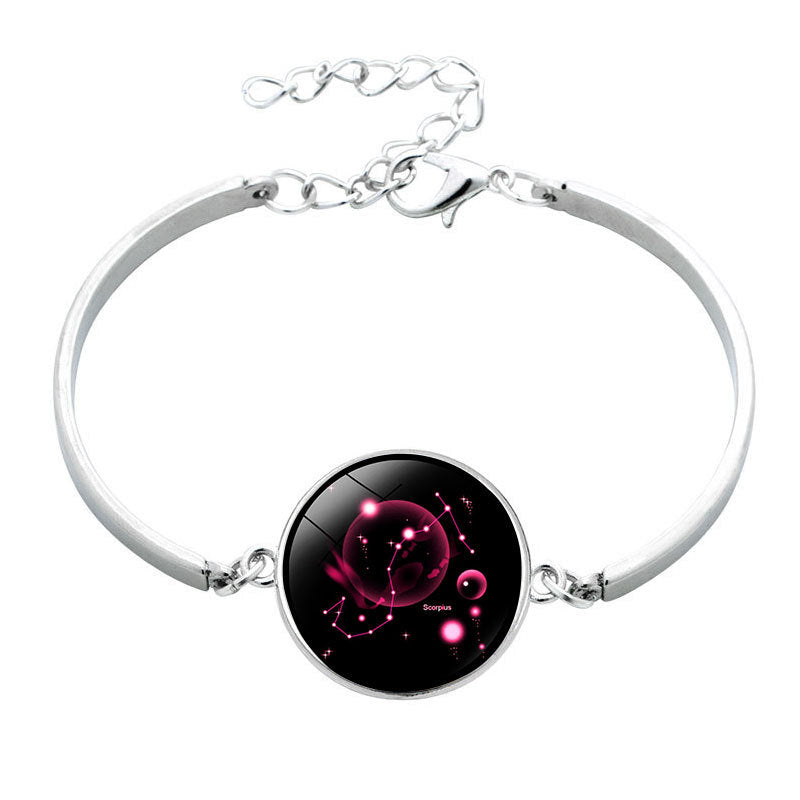 Wholesale  12 constellation Time gem bracelet