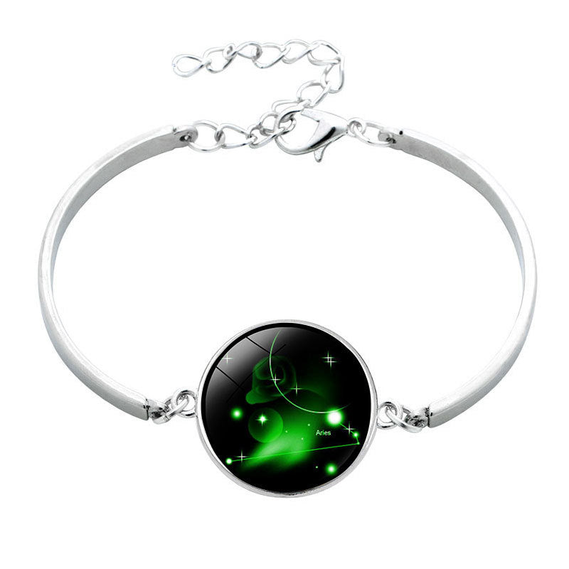 Wholesale  12 constellation Time gem bracelet