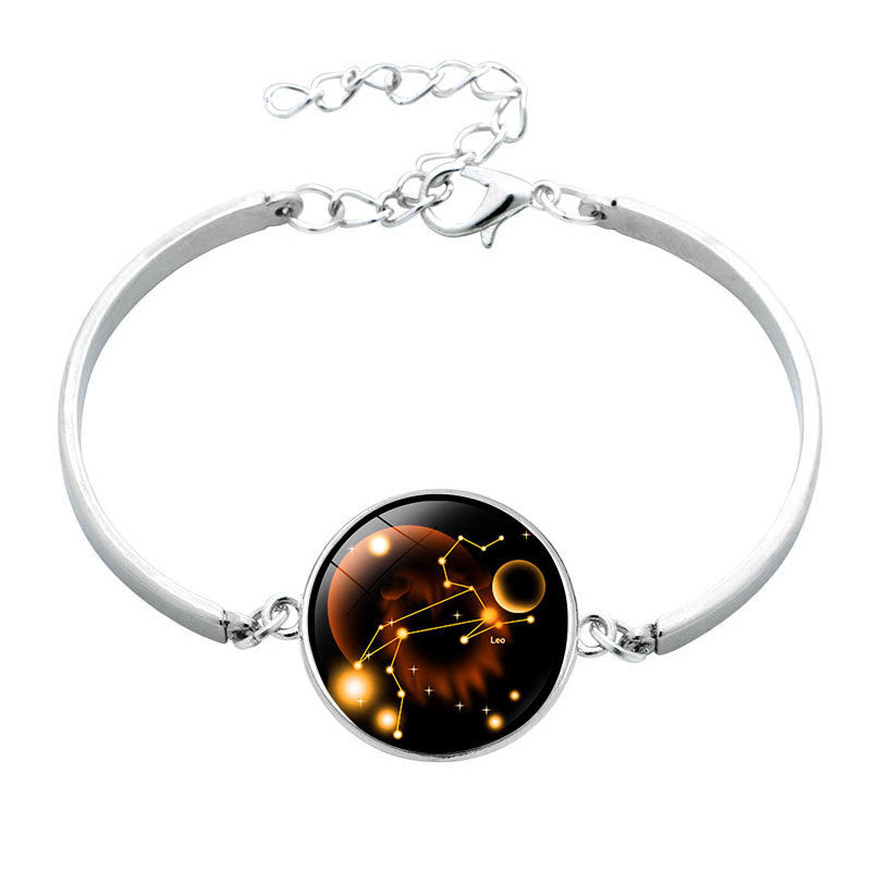 Wholesale  12 constellation Time gem bracelet