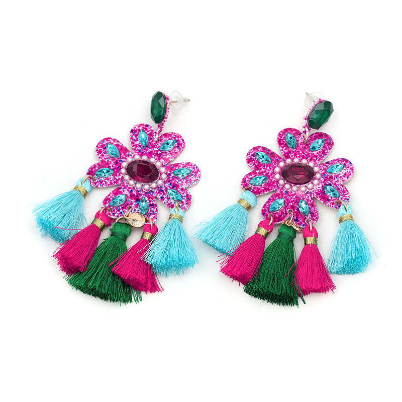 Wholesale Bow Vintage Tassel Earrings ACC-ES-JuJia009