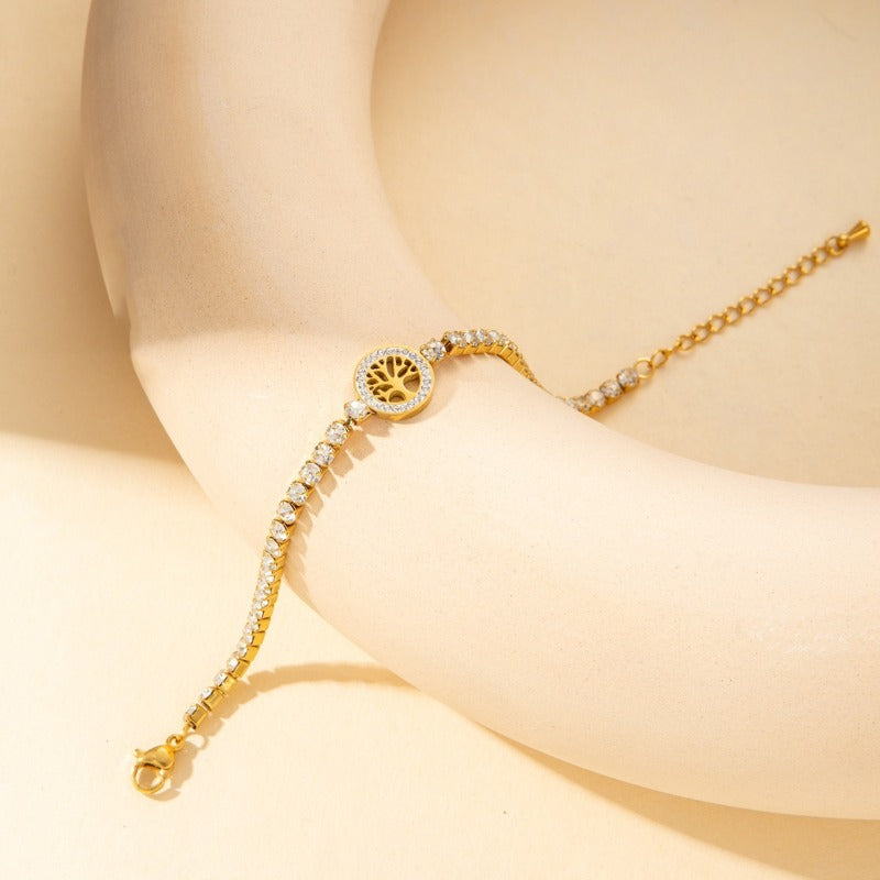 Wholesale Titanium Steel Heart  Butterfly Haoshi Bracelet ACC-BT-BangJie001