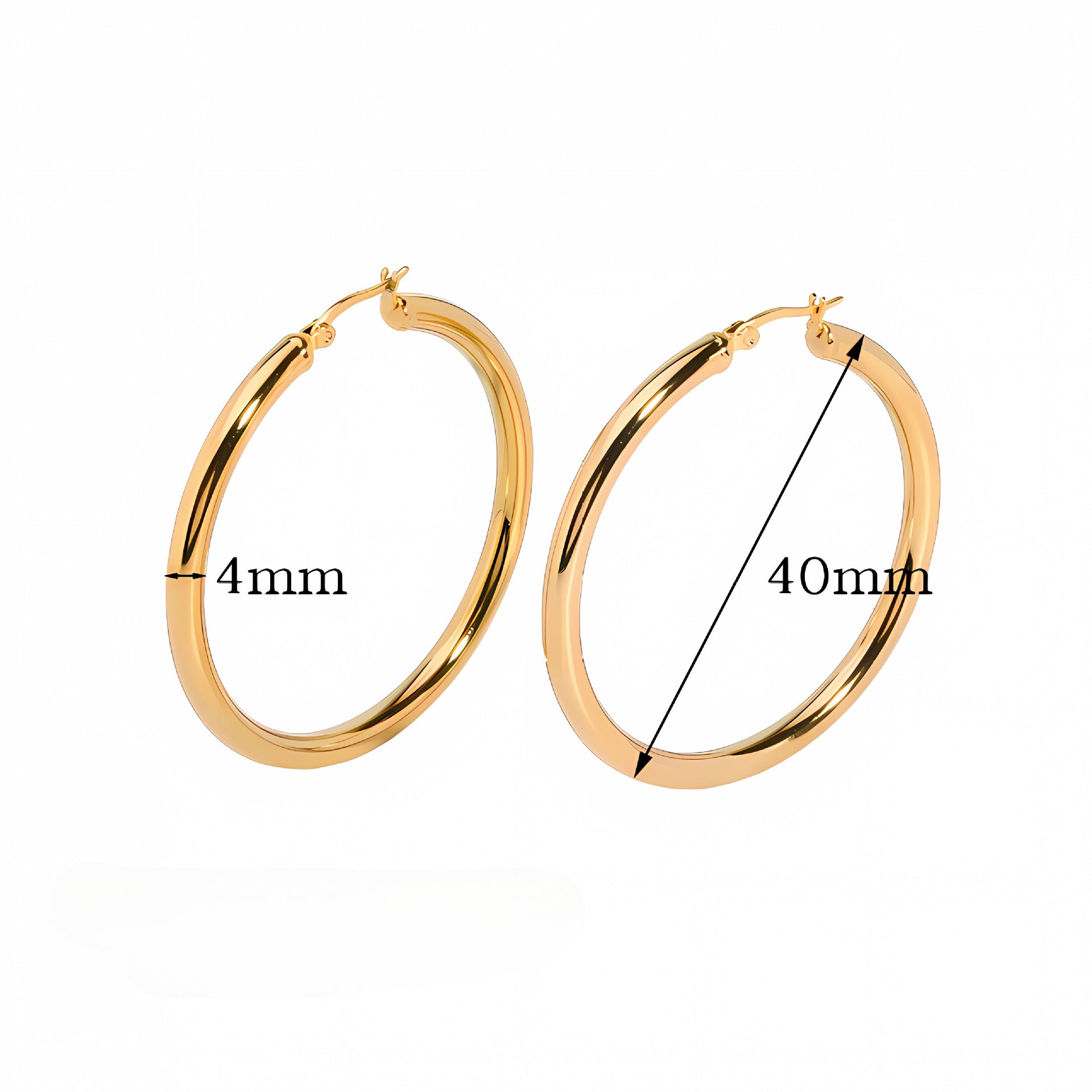 Wholesale 18K Gold Stainless Steel Circle Hollow Earrings ACC-ES-LiQuan010