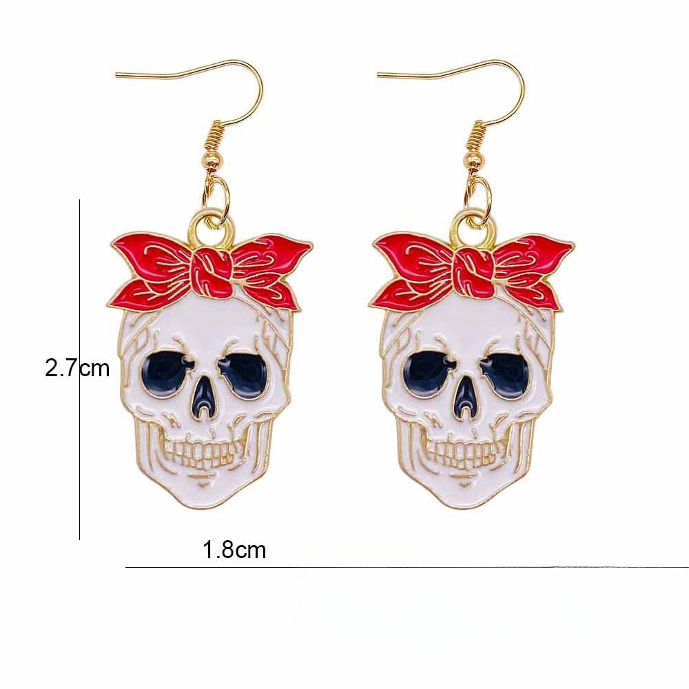 Wholesale Halloween Cartoon Ghost Pumpkin Imp Alloy Earrings ACC-ES-ChenY047