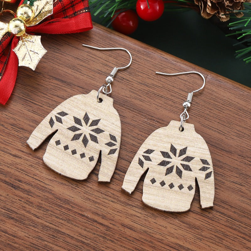 Wholesale Bohemian Snowflake Sweater Gloves Pendant Earrings ACC-ES-ChuLian135