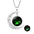 Wholesale  luminous 12 constellation Crescent crystal necklace