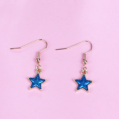 Wholesale Blue Starry Sky Planet Earrings Long Metal Earrings ACC-ES-Lvgong006