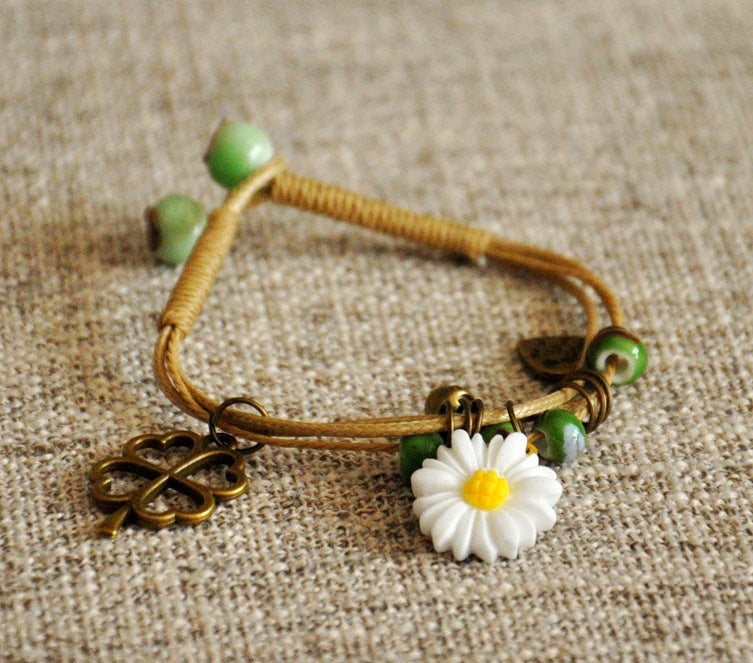 Wholesale Sunflower Daisy Daisy Miyuki Bracelet
