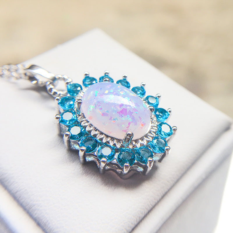 Wholesale  six jaw Opal necklace