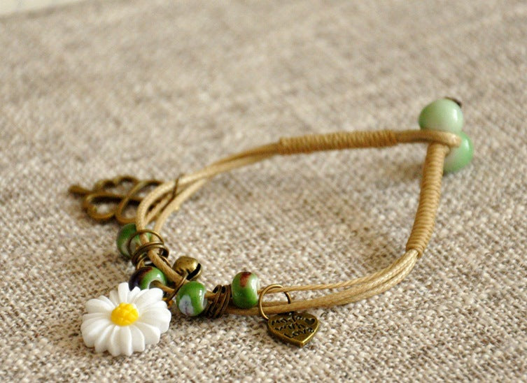 Wholesale Sunflower Daisy Daisy Miyuki Bracelet