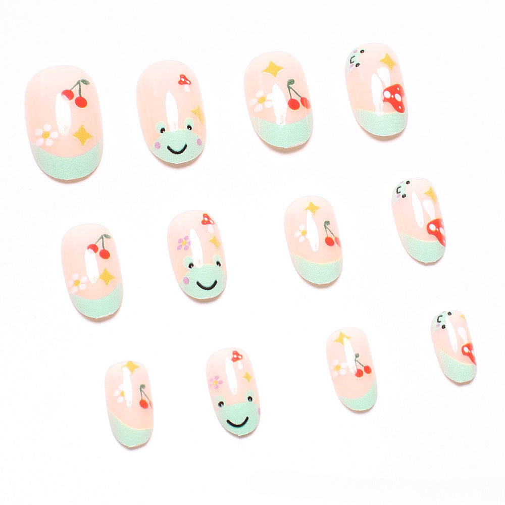 Wholesale 24 Pieces/box Press-on Nails Kits Nail Stickers ACC-NS-XingNai006