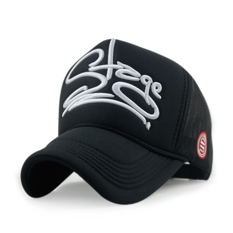 Wholesale Fashion Letter Printed Embroidery Mesh Cap Baseball Cap ACC-HT-TNS001