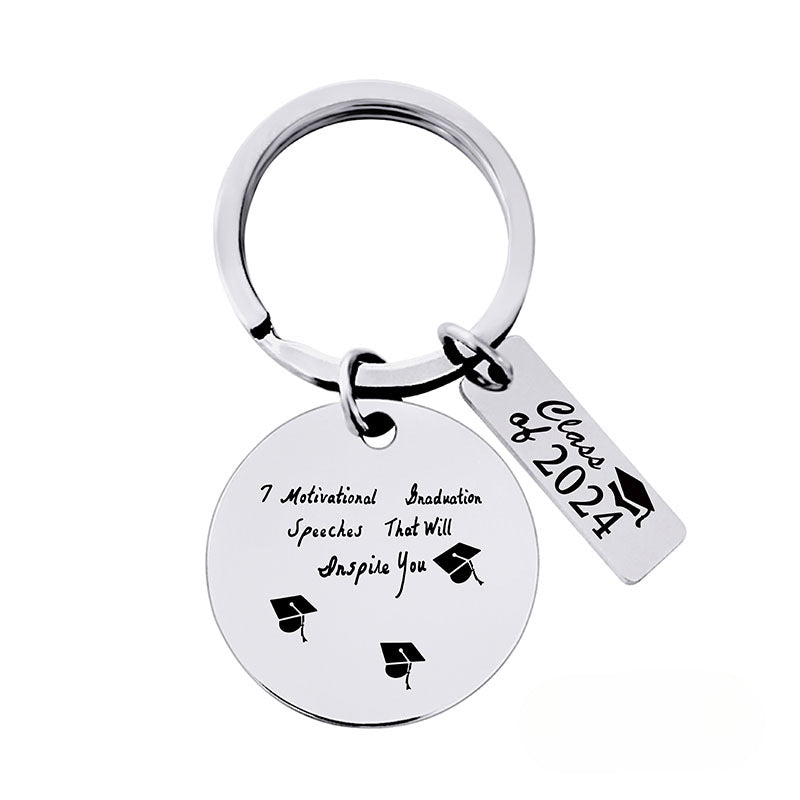 Wholesale 2024 Graduation Season Gift Stainless Steel Keychain ACC-KC-Ganggu011