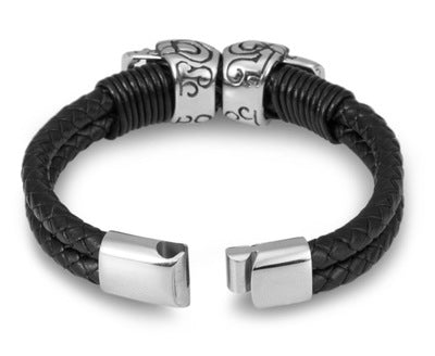 Wholesale Creative Handmade Leather Bracelet Multi-layer Design Skull Leather Bracelet Fashion Personalized Bracelet