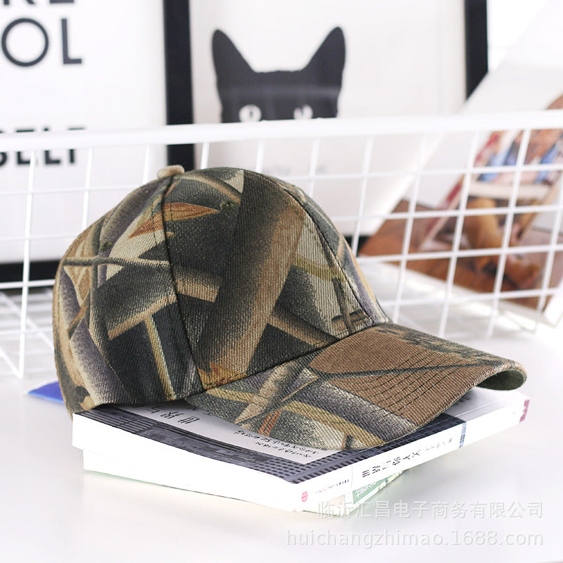 Wholesale Light Plate Camouflage Flat Brim Hat Trendy Baseball Cap ACC-HT-Huic011