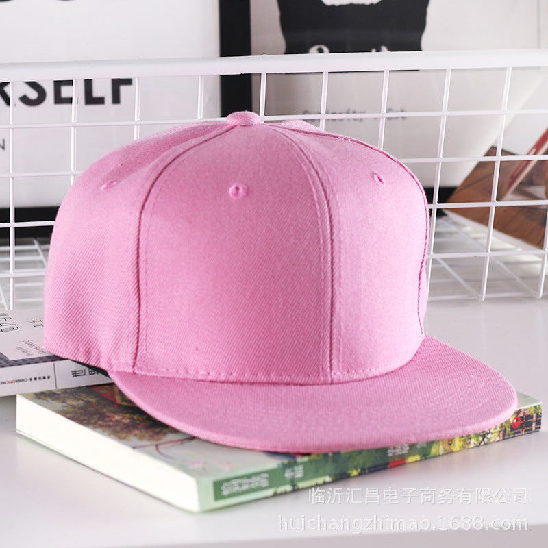 Wholesale Solid Color Flat Brim Hat Baseball Cap ACC-HT-Huic010