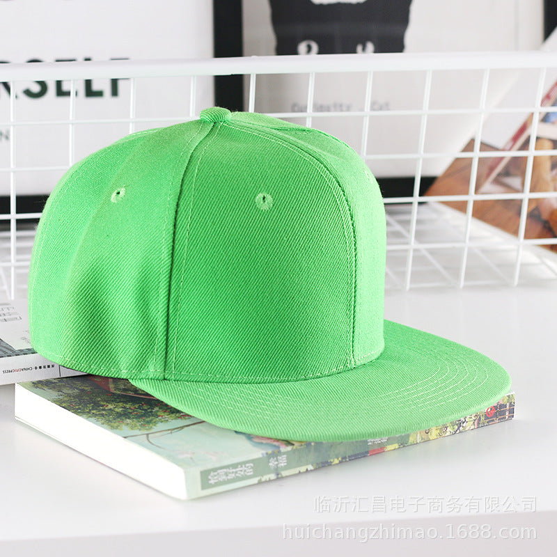Wholesale Solid Color Flat Brim Hat Baseball Cap ACC-HT-Huic010
