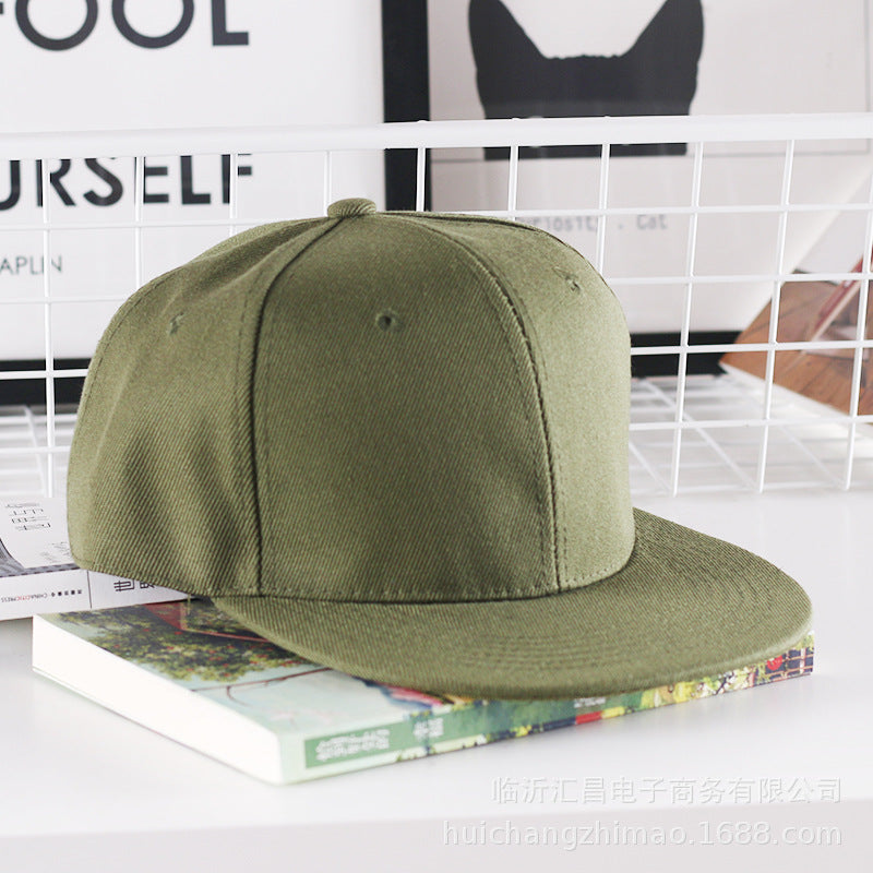 Wholesale Solid Color Flat Brim Hat Baseball Cap ACC-HT-Huic010