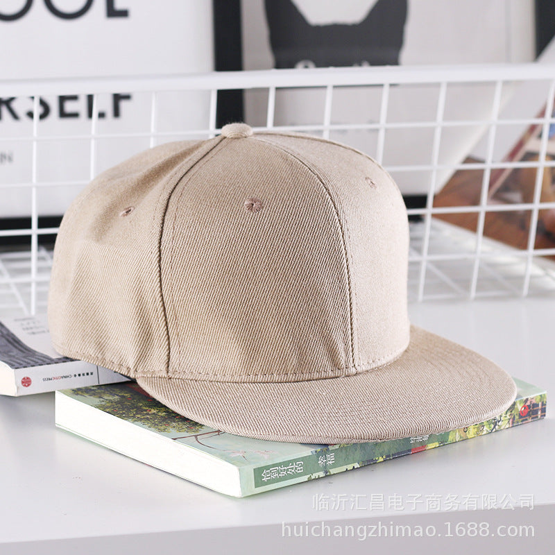 Wholesale Solid Color Flat Brim Hat Baseball Cap ACC-HT-Huic010
