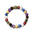 Wholesale Colored Beads Natural Agate Stone Colored Acrylic Bracelet