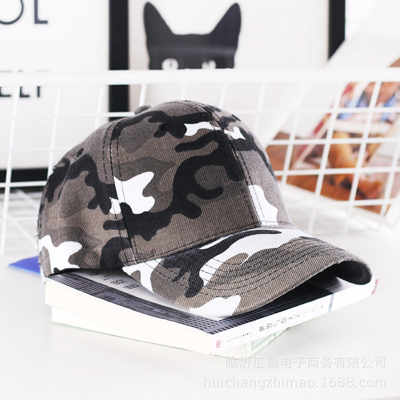 Wholesale Light Plate Camouflage Flat Brim Hat Trendy Baseball Cap ACC-HT-Huic011