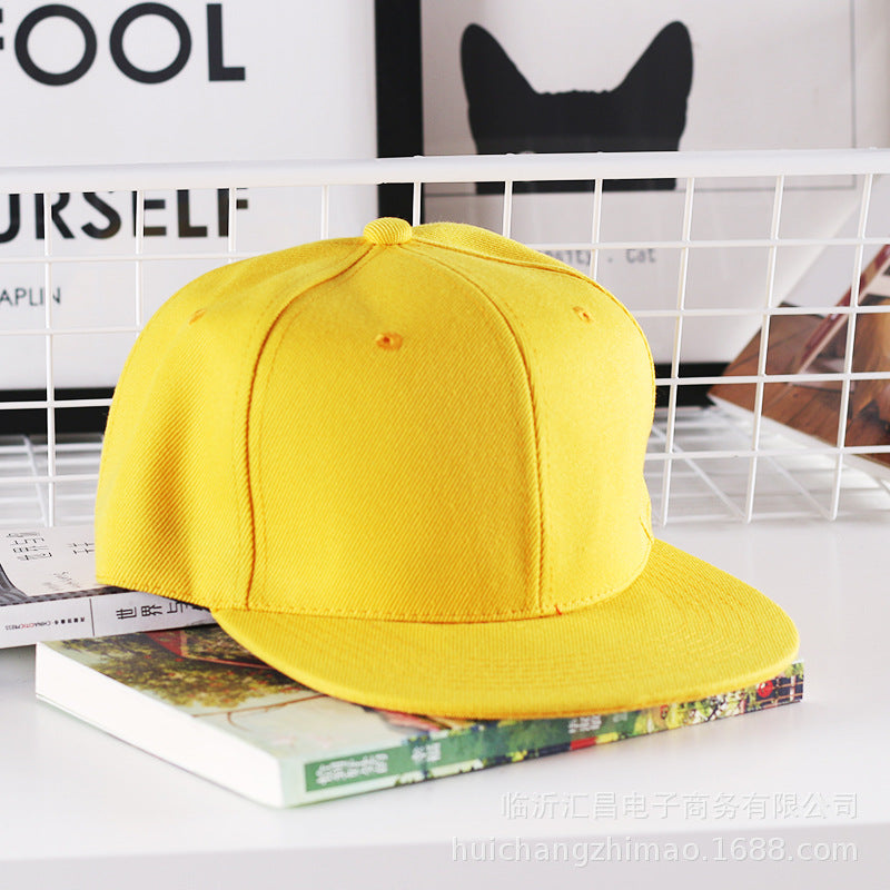 Wholesale Solid Color Flat Brim Hat Baseball Cap ACC-HT-Huic010