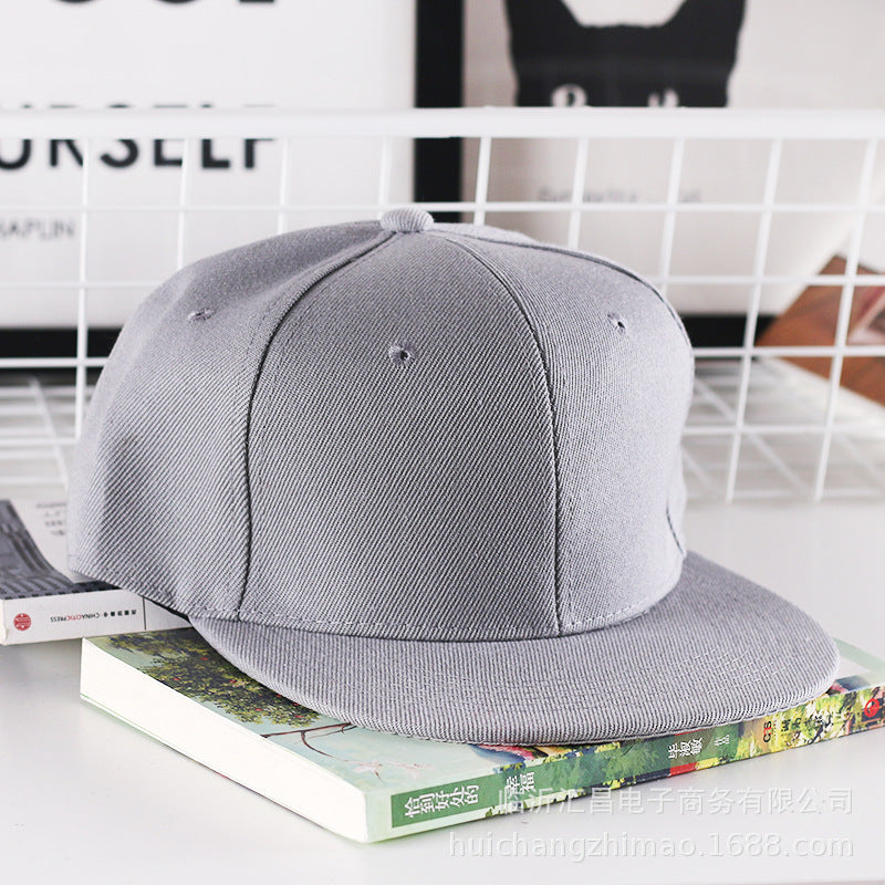 Wholesale Solid Color Flat Brim Hat Baseball Cap ACC-HT-Huic010